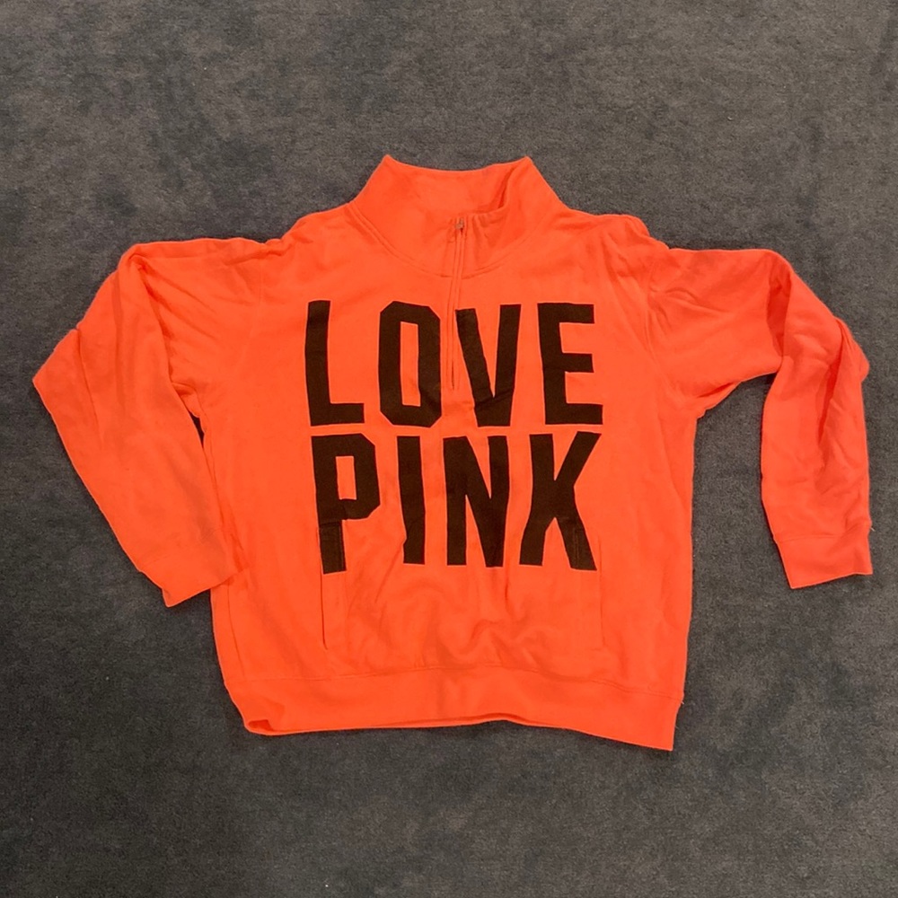Pink half zip